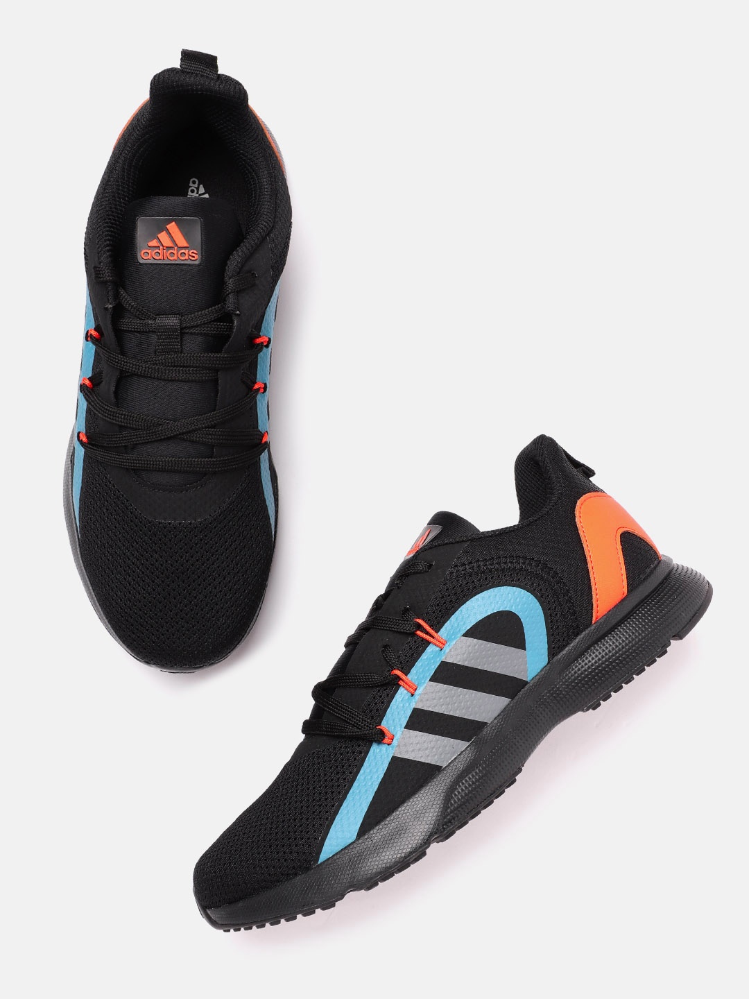 

ADIDAS Men Woven Design VolantRun Running Shoes, Black