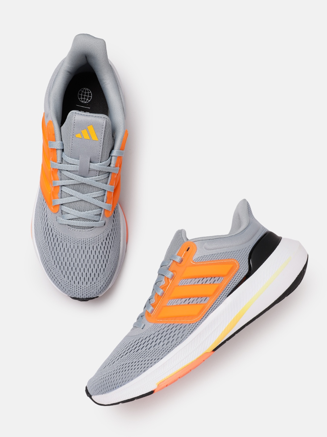 ADIDAS Men Woven Design Ultrabounce Running Shoes, Grey