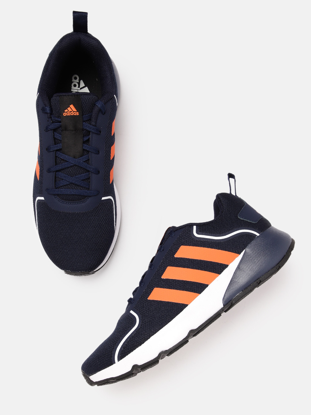 

ADIDAS Men Woven Design Ray Run Shoes, Navy blue
