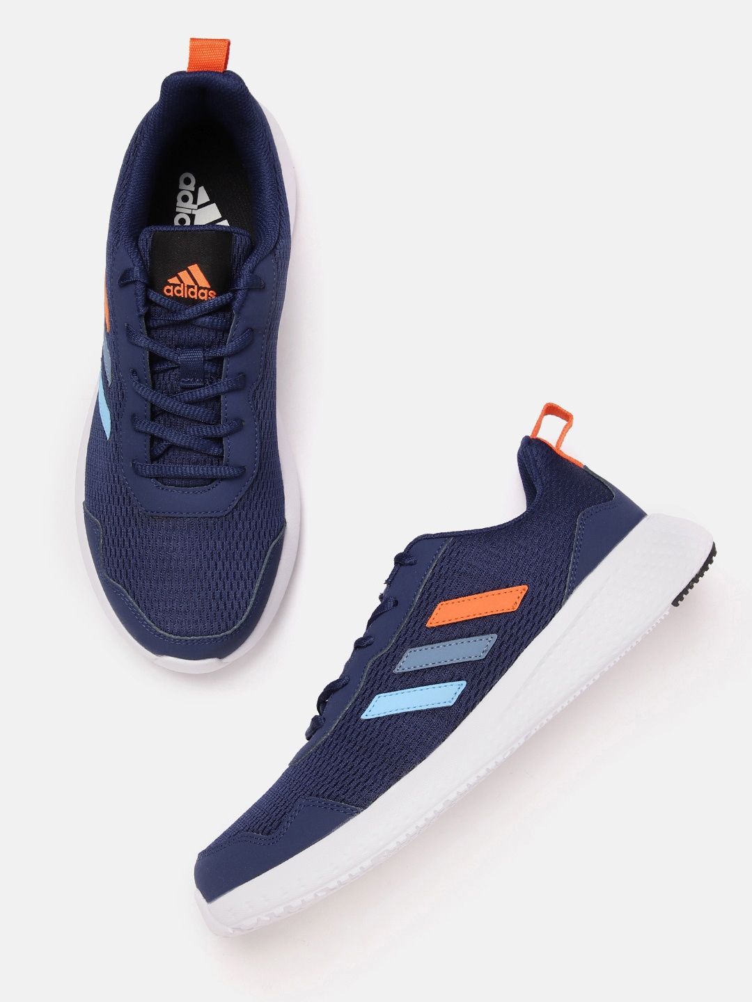 

ADIDAS Men Woven Design Pep Run Shoes, Navy blue