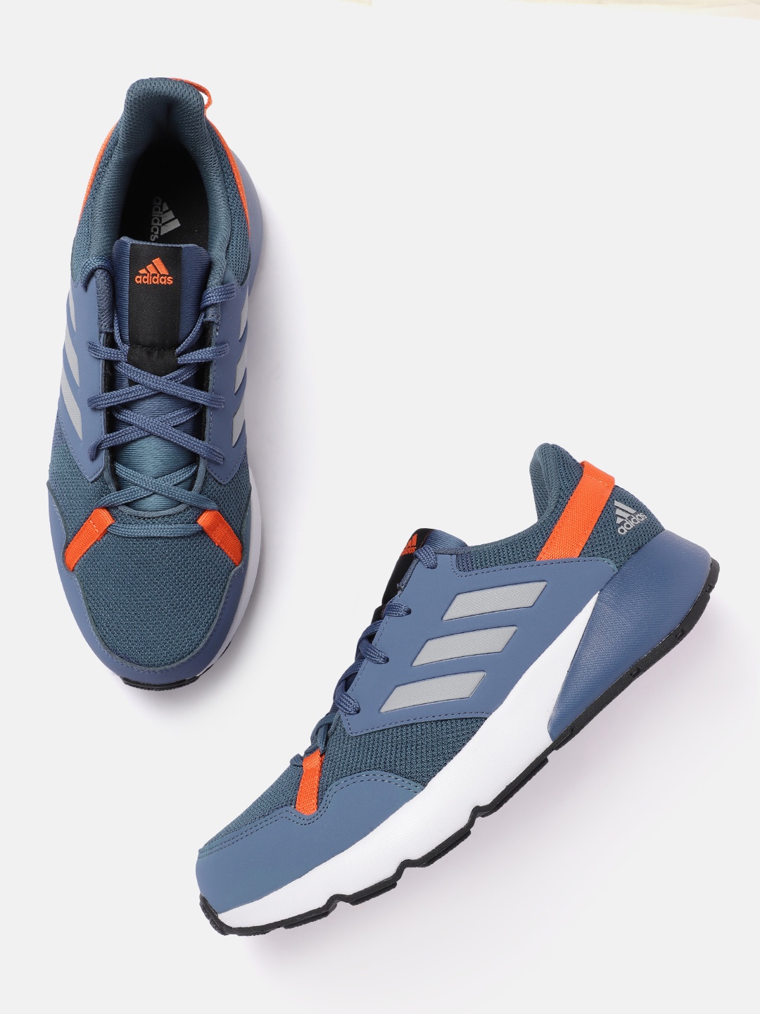 

ADIDAS Men Woven Design CyberRun Running Shoes, Blue