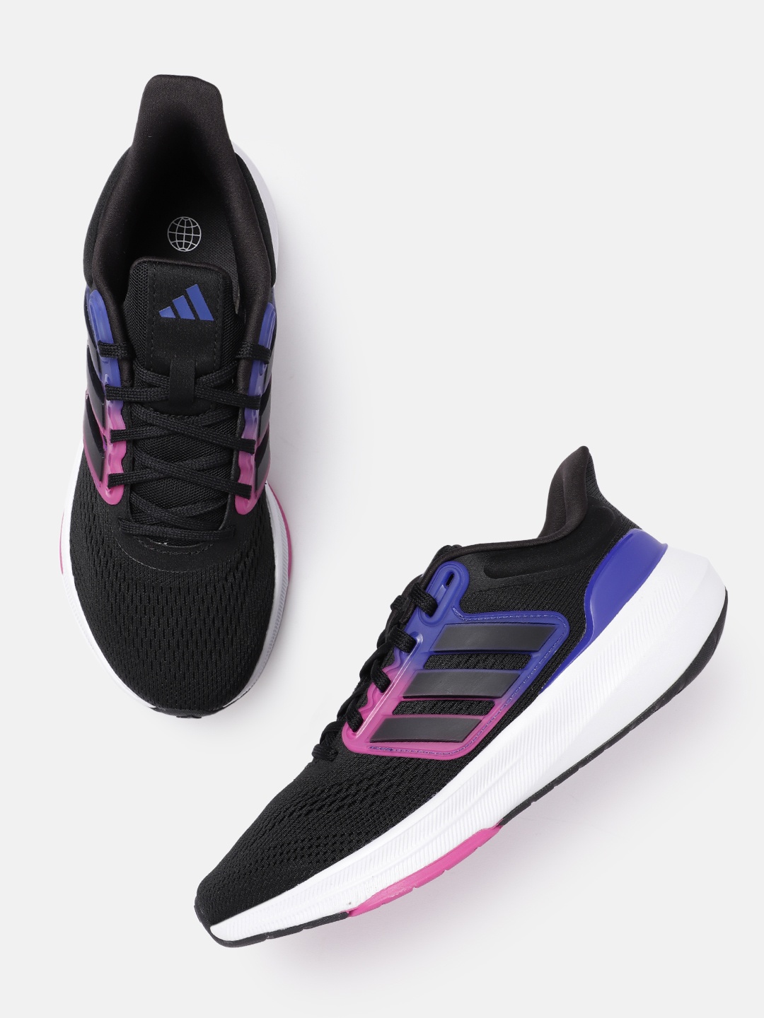 

ADIDAS Men Woven Design Ultrabounce Running Shoes, Black