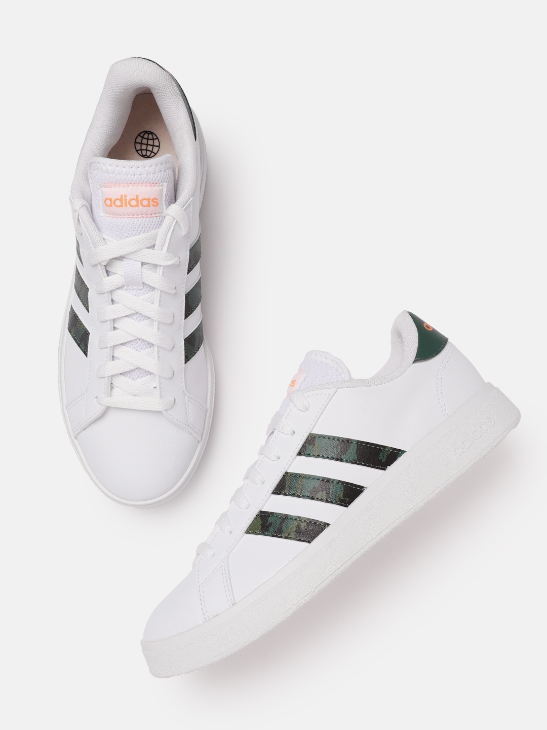 

ADIDAS Men Grand Court Base 2.0 Tennis Shoes, White