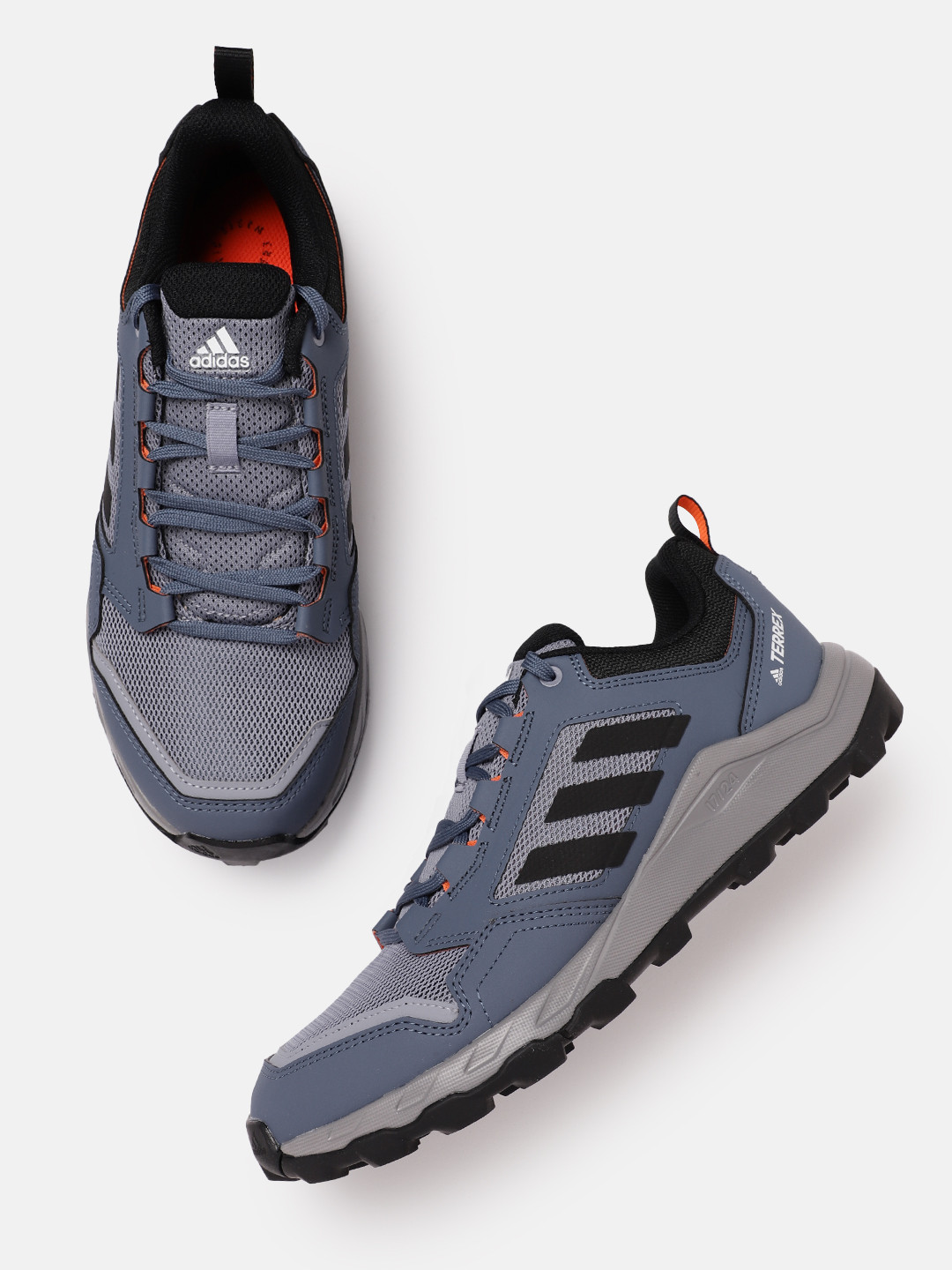 

ADIDAS Men Woven Design Tracerocker 2.0 Trail Running Shoes, Grey