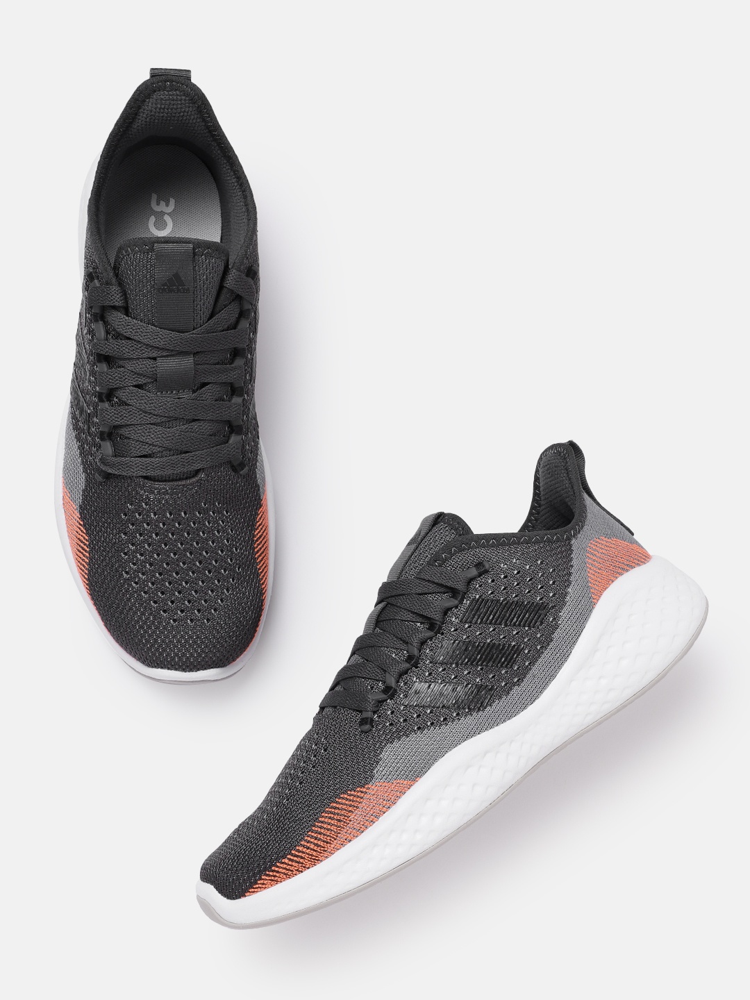 

ADIDAS Men Woven Design Fluid Flow 2.0 Running Shoes, Grey