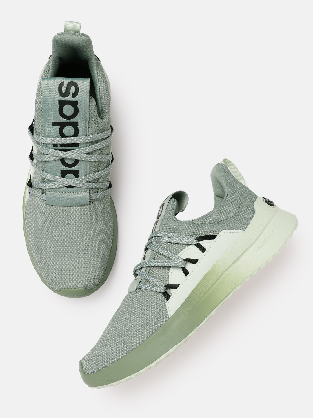 

ADIDAS Men Woven Design Lite Racer Adapt 4.0 Running Shoes, Green