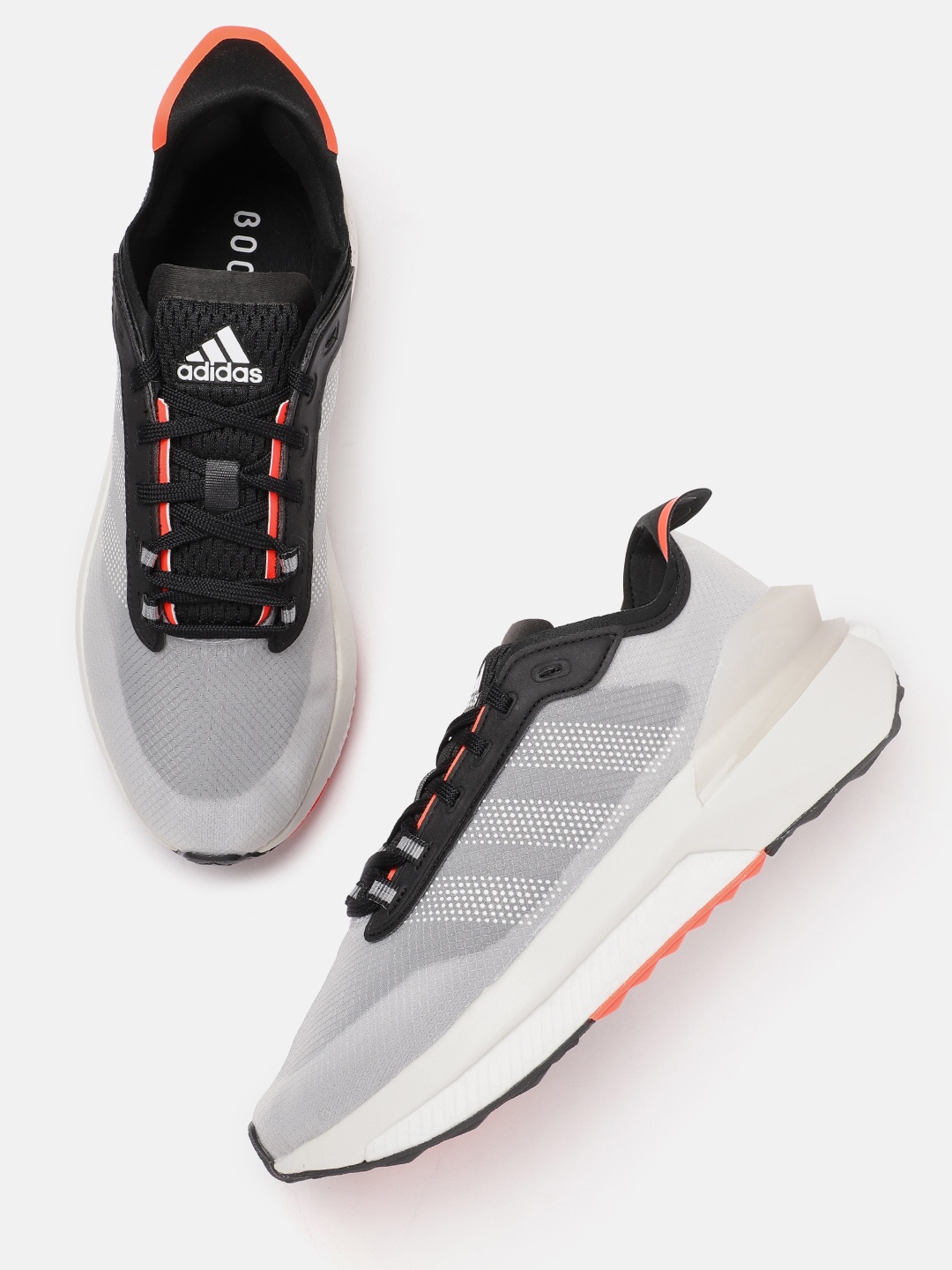 

ADIDAS Unisex Woven Design Avryn Running Shoes, Grey