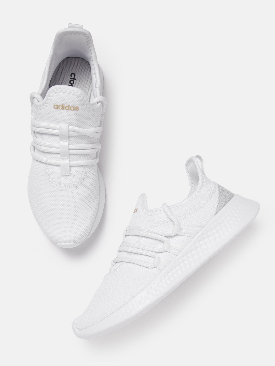ADIDAS Women Woven Design Puremotion Adapt 2.0 Running Shoes, White