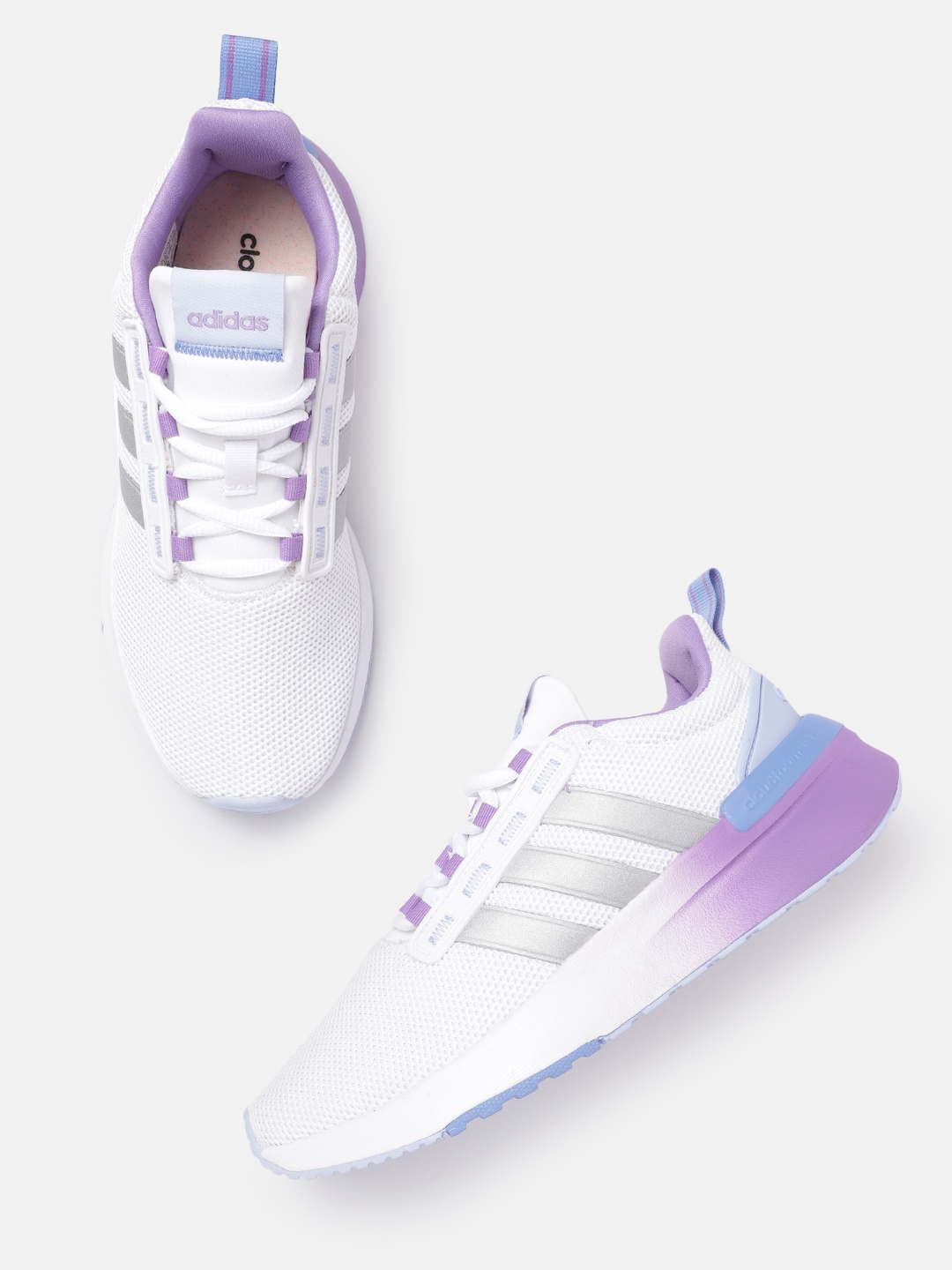 

ADIDAS Women Woven Design Racer TR21 Running Shoes, White