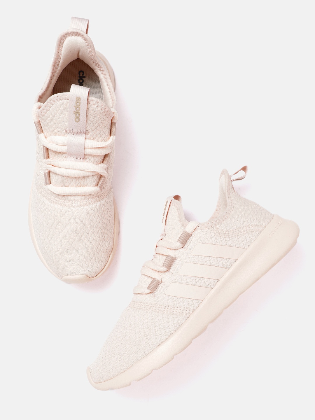 

ADIDAS Women Woven Design Cloudfoam Pure 2.0 Running Shoes, Beige