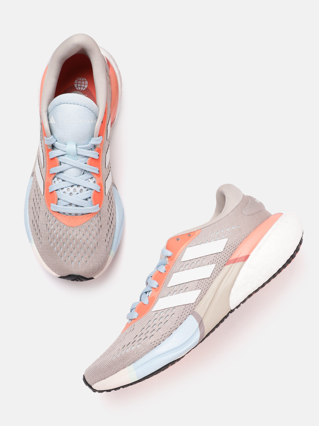 

ADIDAS Women Woven Design Supernova 2 X Marimekko Running Shoes, Brown