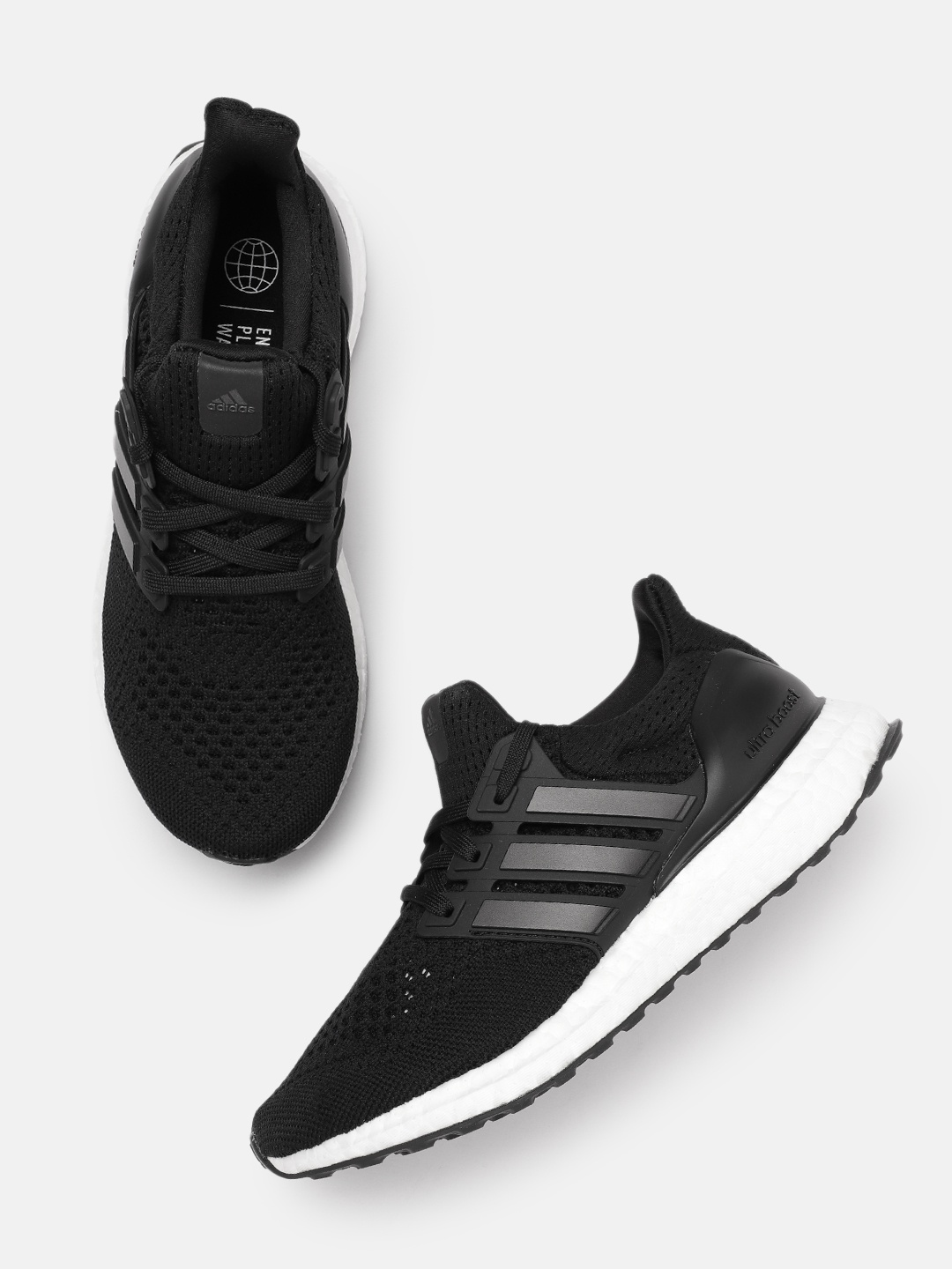 

ADIDAS Women Woven Design Ultra Boost 5.0 DNA Running Shoes, Black