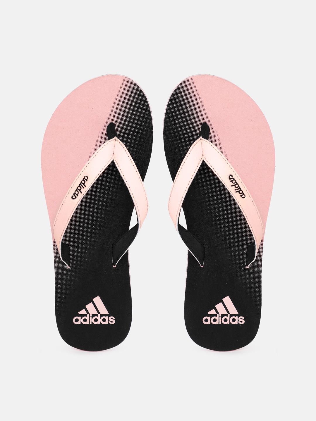 

ADIDAS Women Brand Logo Printed Galacto Thong Flip-Flops, Peach