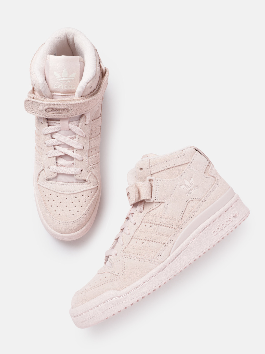 

ADIDAS Originals Women Mid-Top Suede Forum Sneakers, Peach