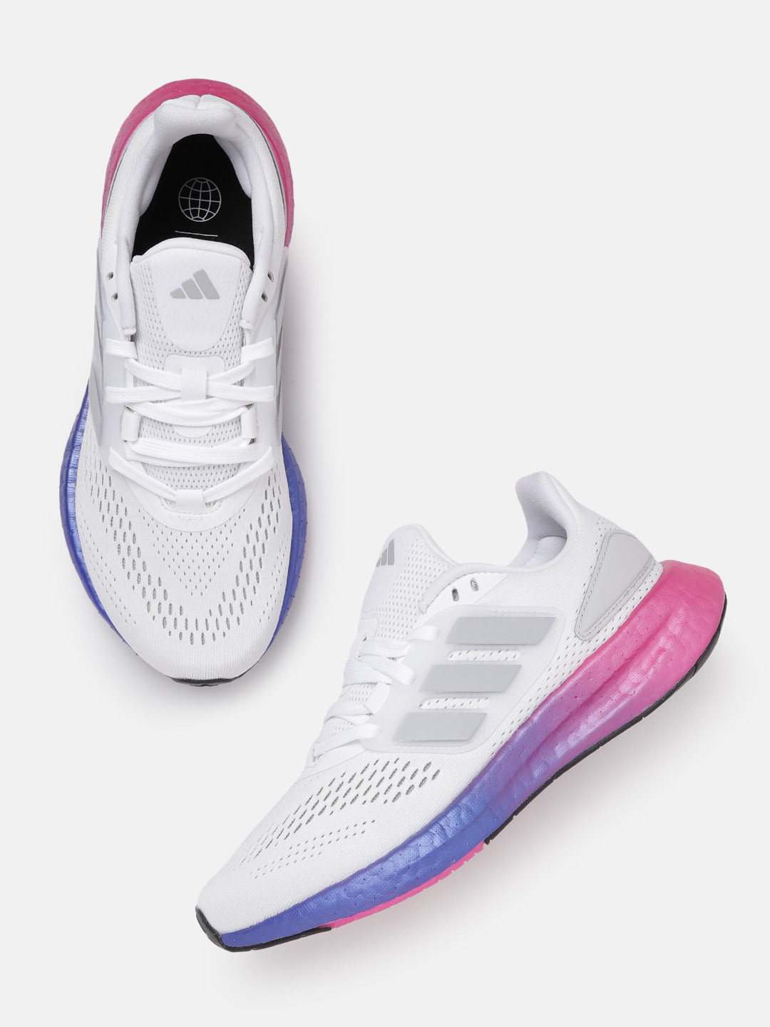 

ADIDAS Women Woven Design Pureboost 22 Running Shoes, White