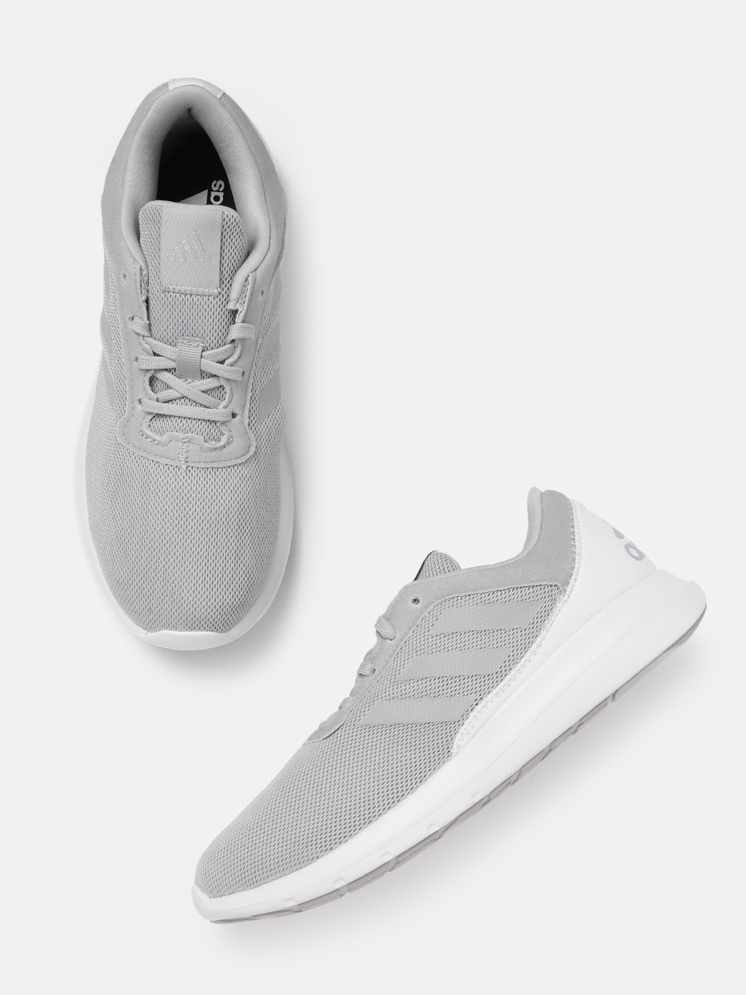 

ADIDAS Women Woven Design Coreracer Running Shoes, Grey