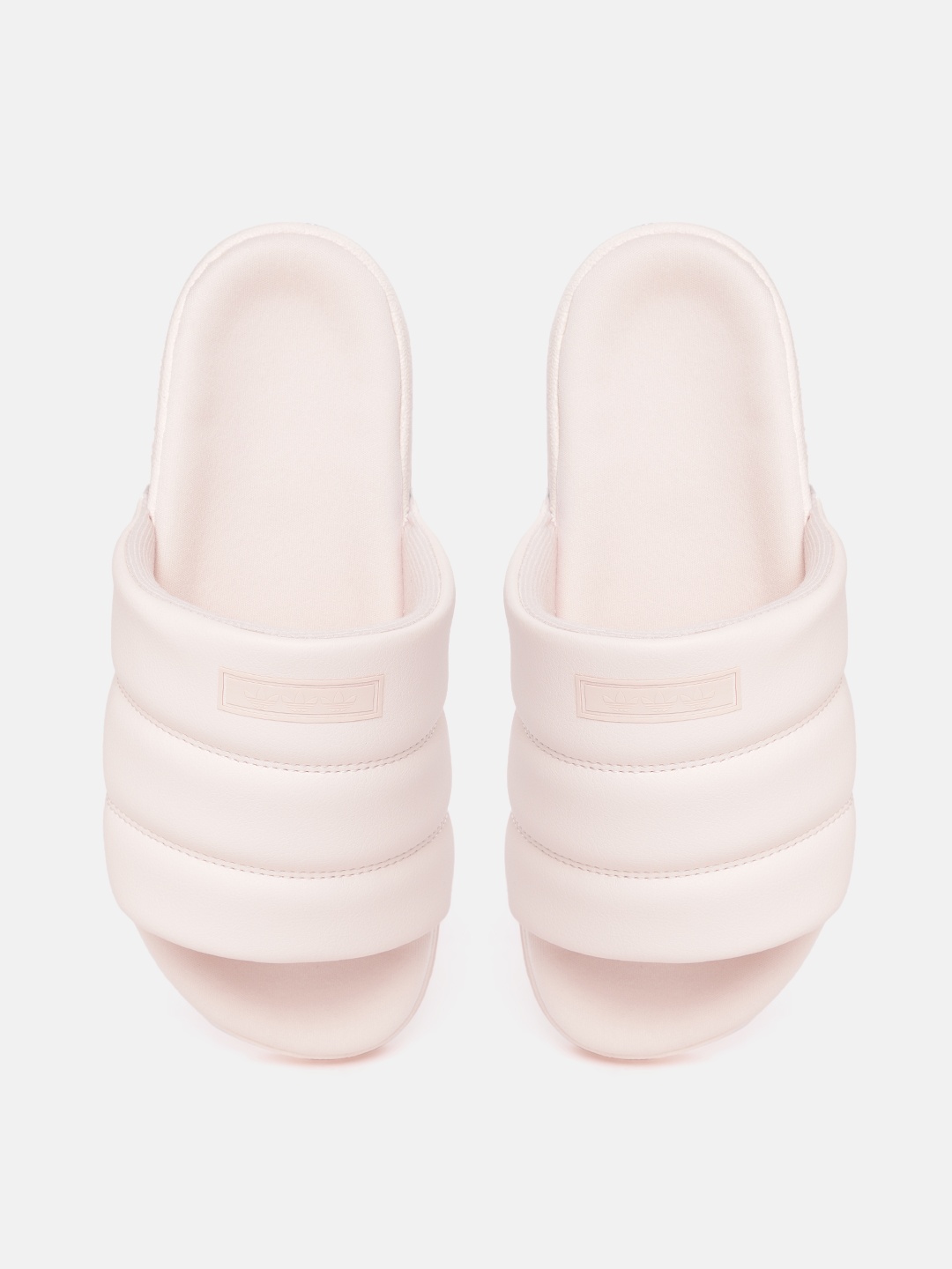 

ADIDAS Originals Women Adilette Essential Quilted Sliders, Beige