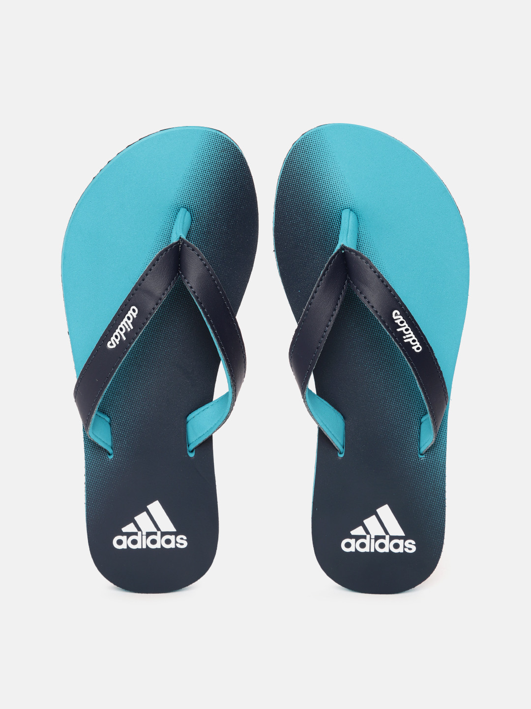 

ADIDAS Women Brand Logo Print Thong Flip-Flops, Blue