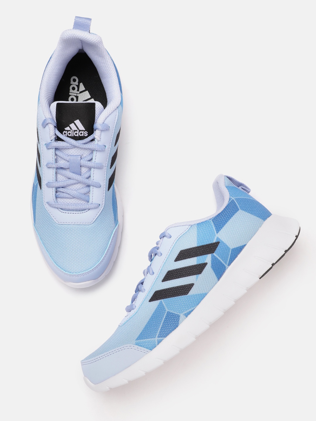 

ADIDAS Women Digital Print Levato W Running Shoes, Blue