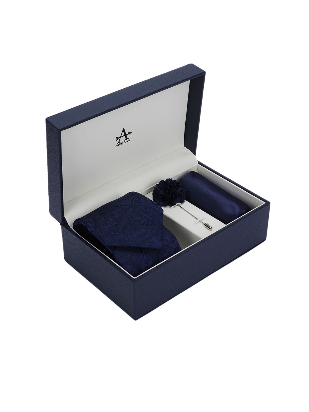 

Arrow Men Blue Ties And Cufflinks Sets