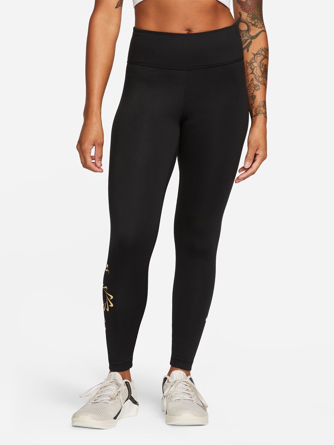 

Nike Women One Therma-Fit MR Training Tights, Black