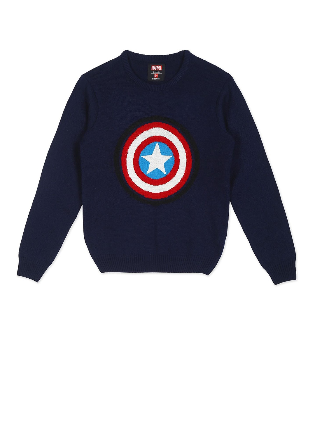 

Colt Boys Navy Blue & Red Printed Pullover
