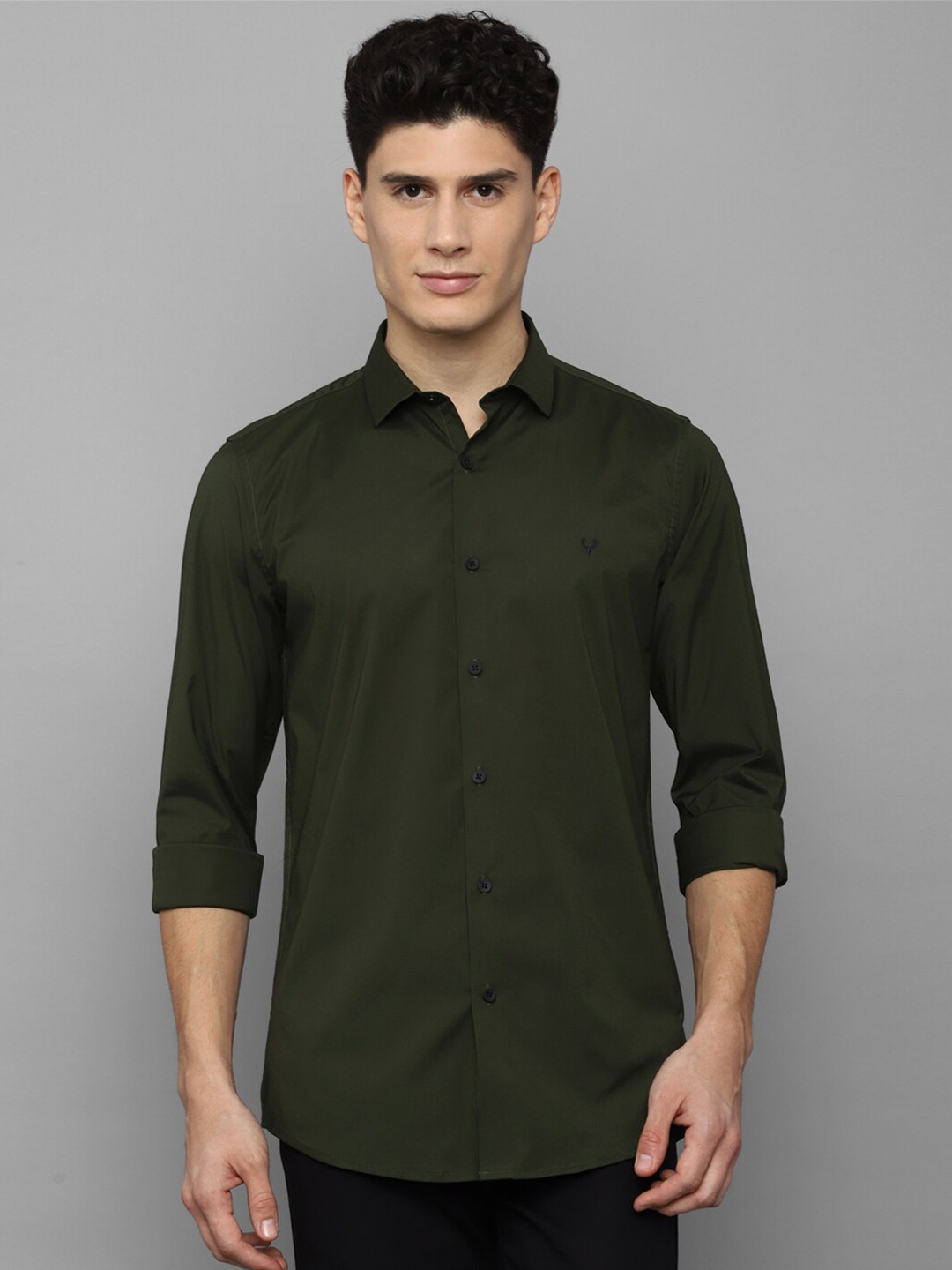 

Allen Solly Men Green Slim Fit Casual Shirt