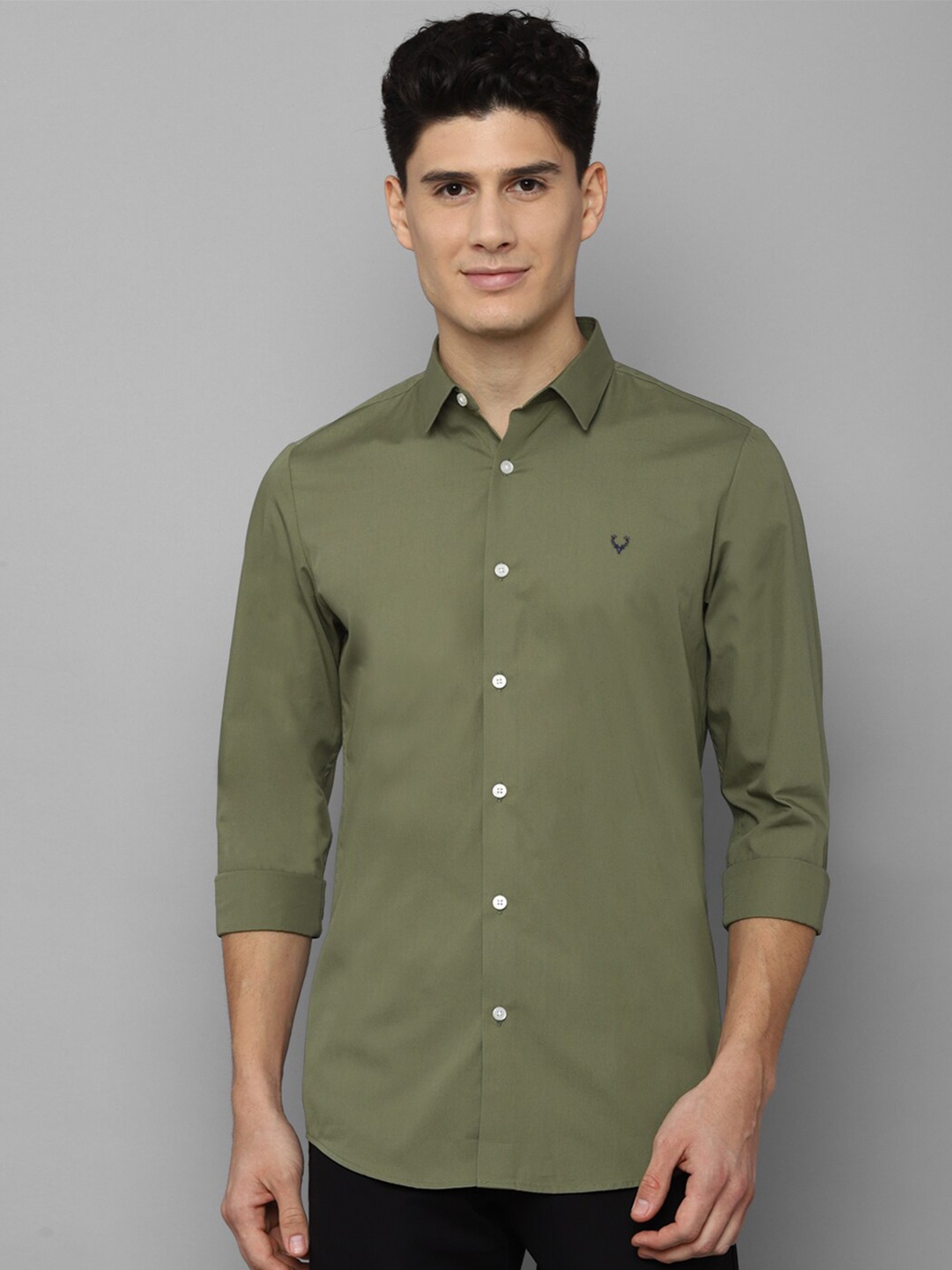 

Allen Solly Men Green Slim Fit Casual Shirt