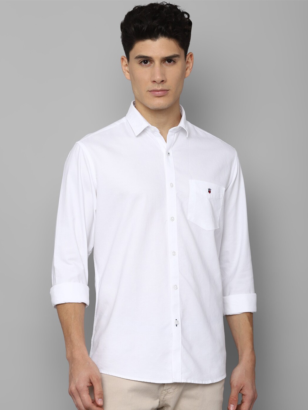 

Louis Philippe Sport Men White Slim Fit Pure Cotton Casual Shirt