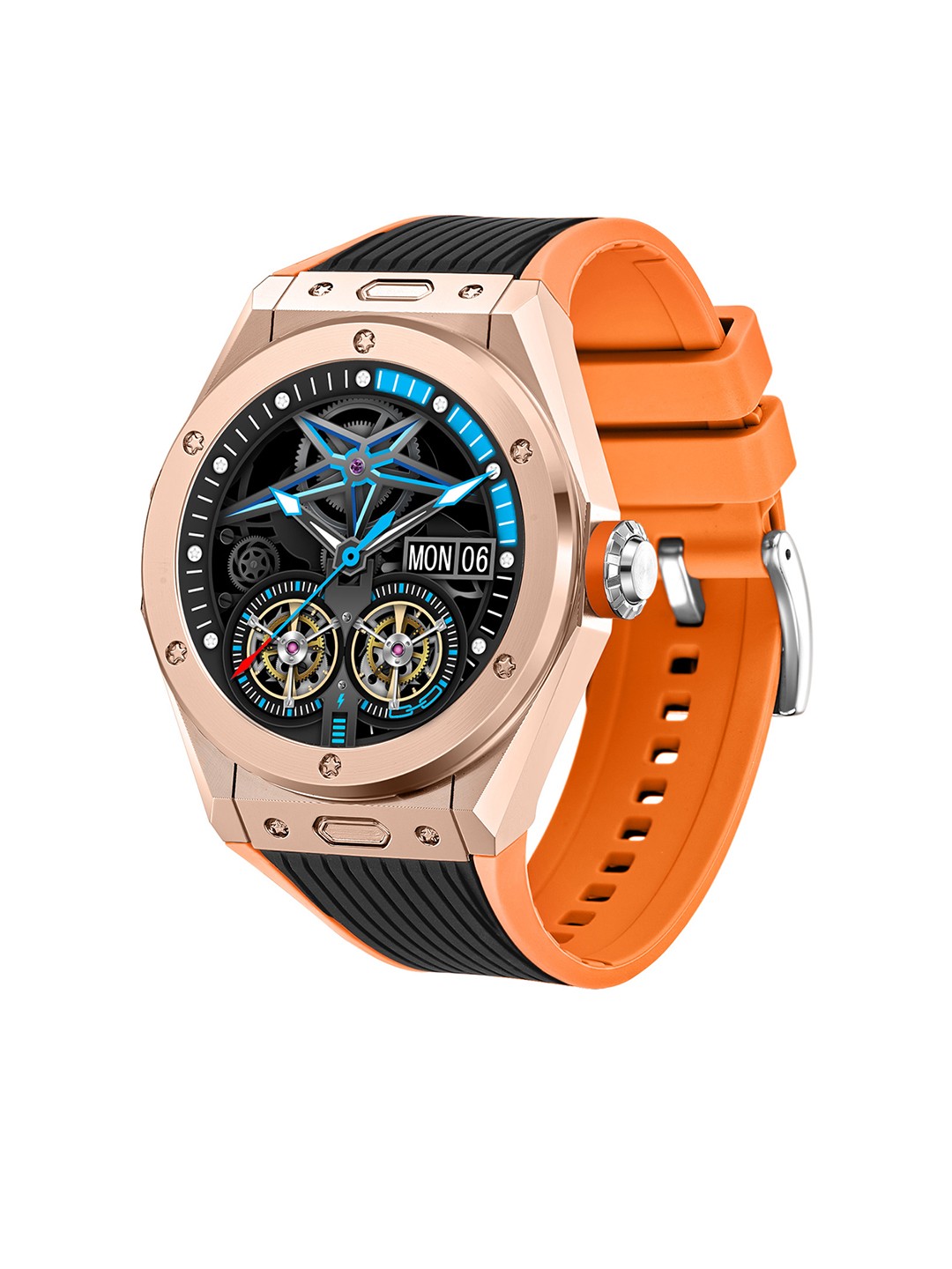 

bfit Men ProLux Full Touchscreen Bluetooth Calling Smart Watch - PRO-LUX-GLDM, Black