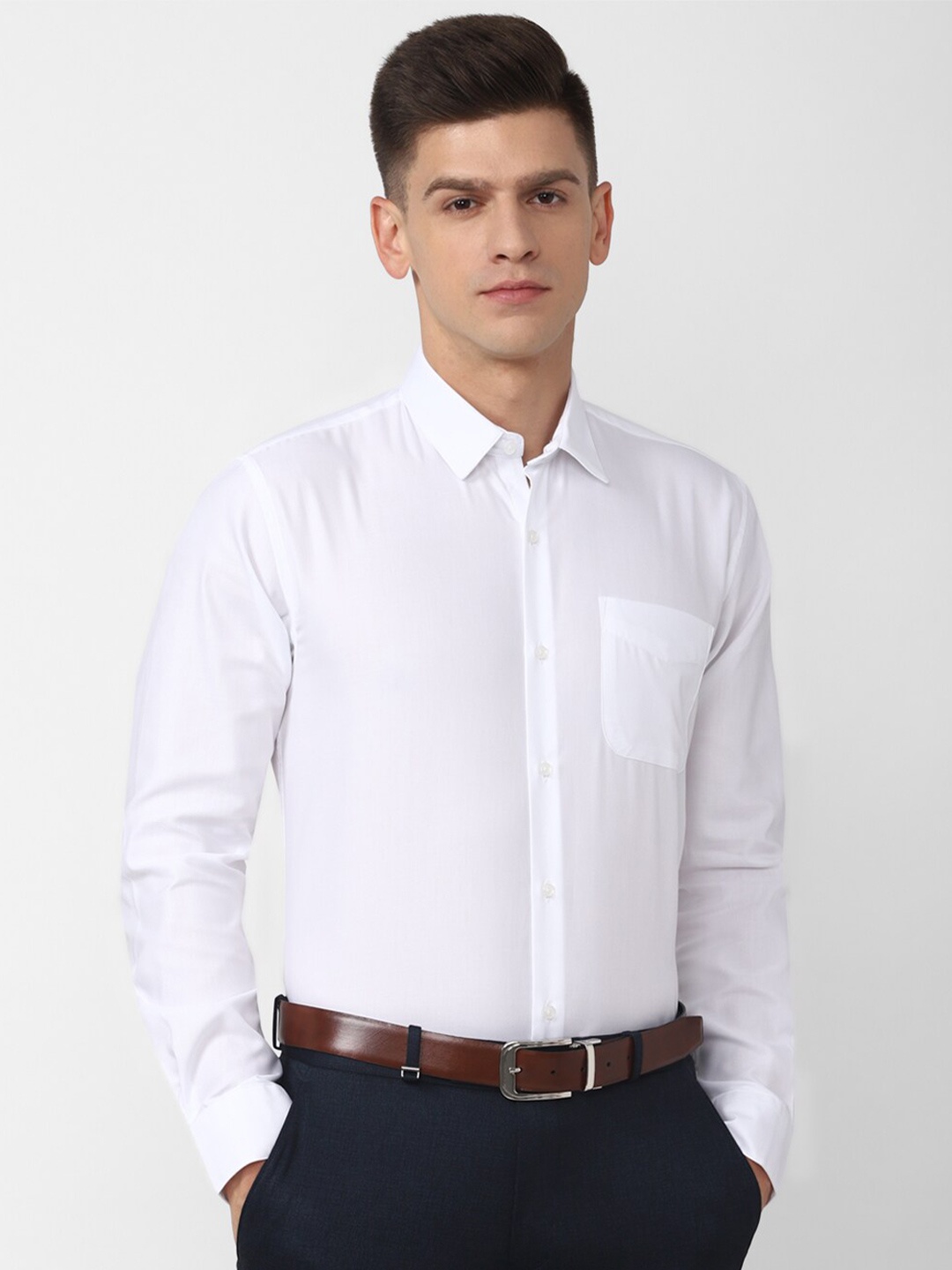 

Peter England Men White Formal Shirt