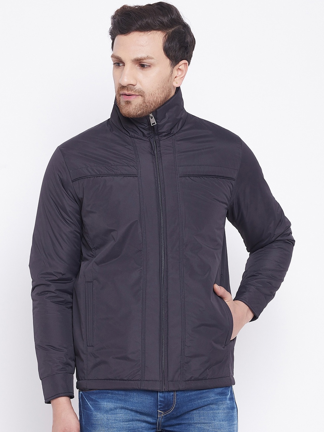 

Spirit Men Navy Blue Insulator Padded Jacket