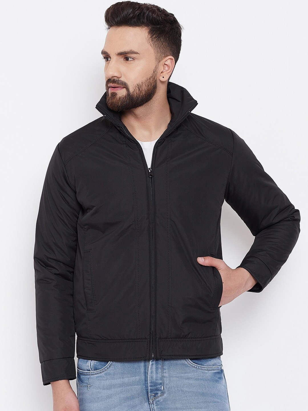 

Spirit Men Black Lightweight Padded Jacket
