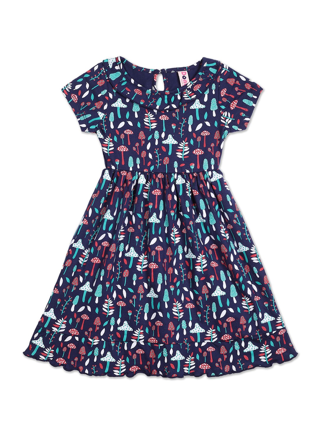 

Donuts Girls Blue Floral Printed Dress