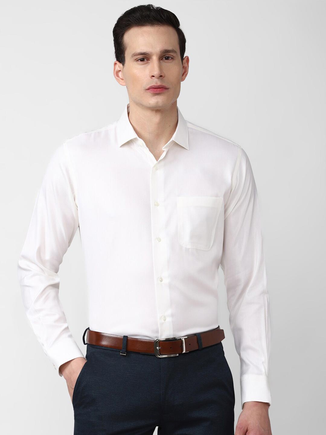 

Van Heusen Men White Formal Shirt