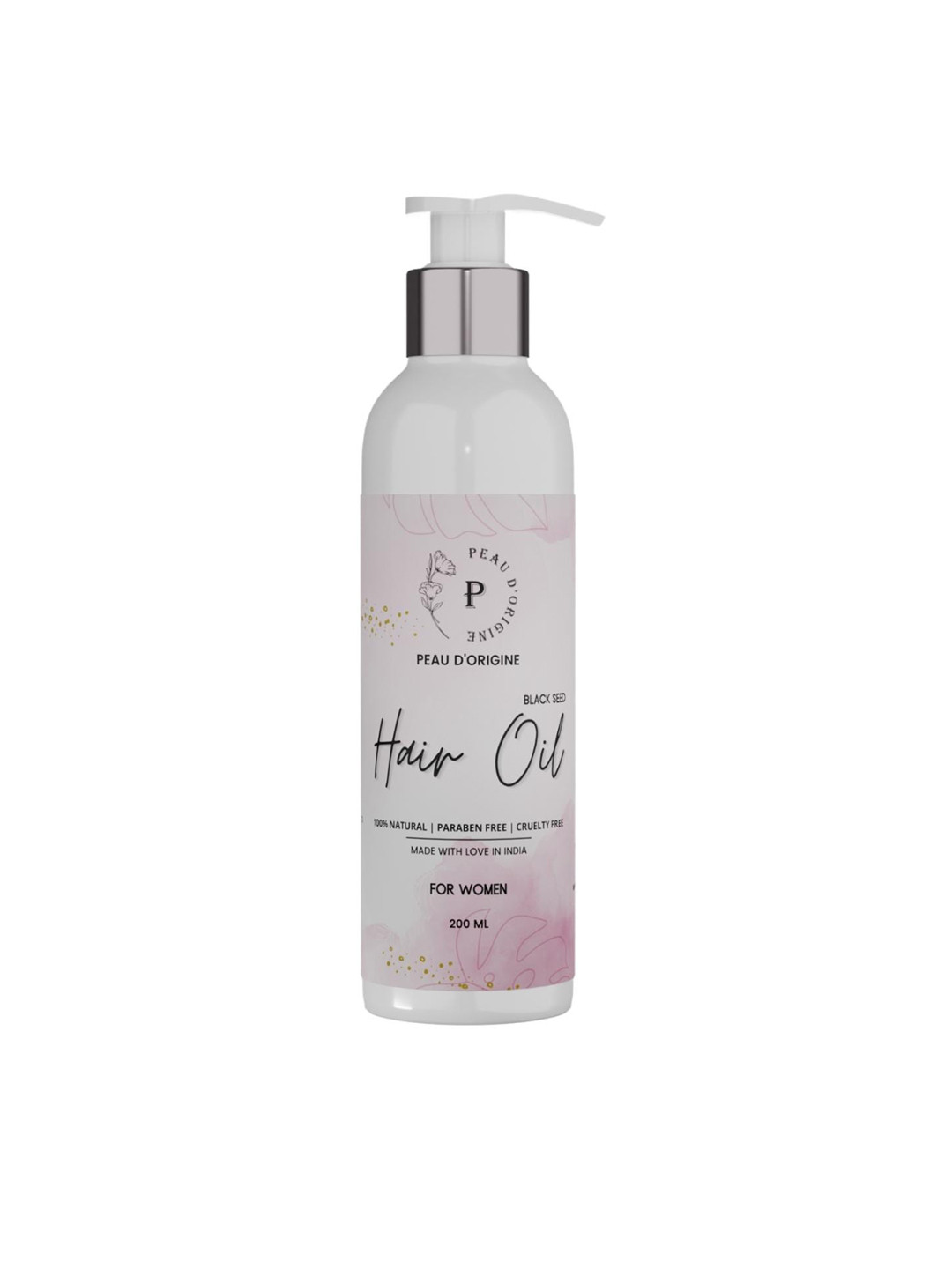 

Peau D'origine Black Seed For Hair Growth With Methi & Onion Extracts Hair Oil 200 ml, Red
