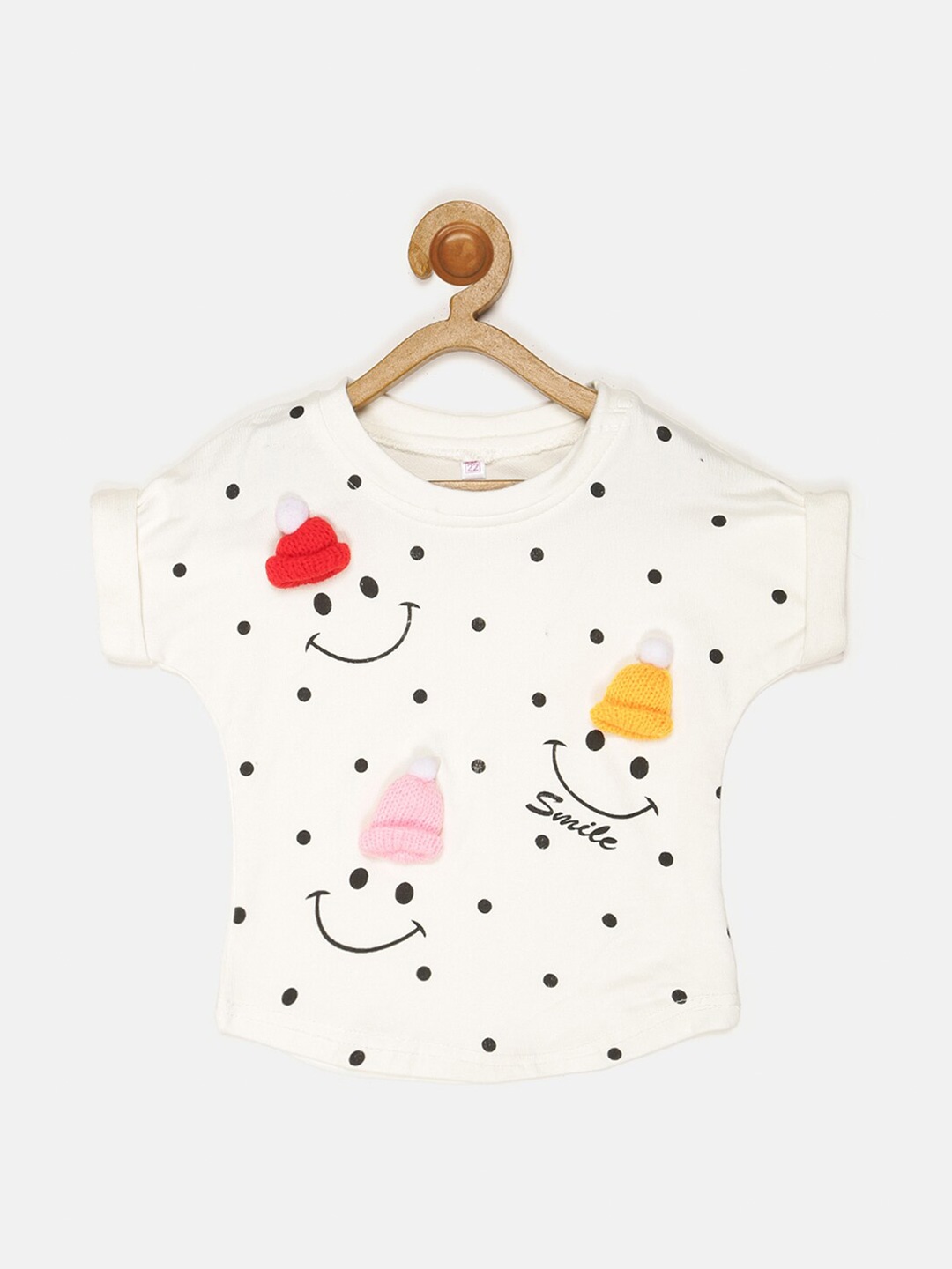 

V2 Value & Variety Girls White Printed T-shirt