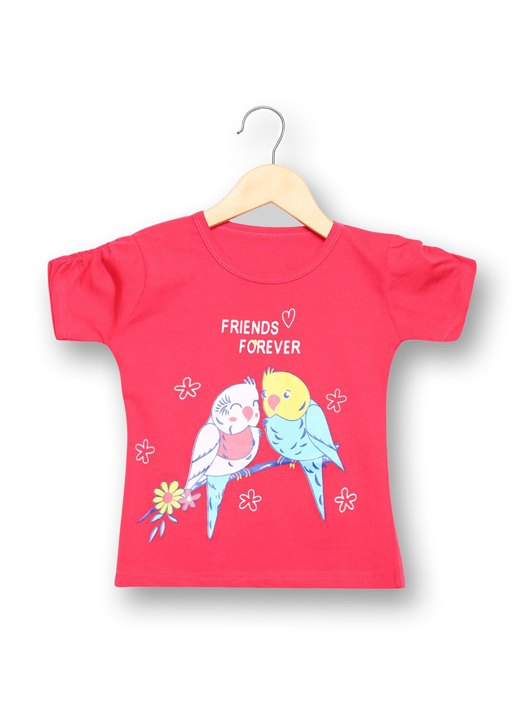 

V2 Value & Variety Girls Coral & Blue Printed T-shirt