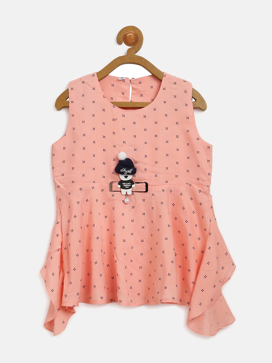

V2 Value & Variety Girl Beige Floral Print Top