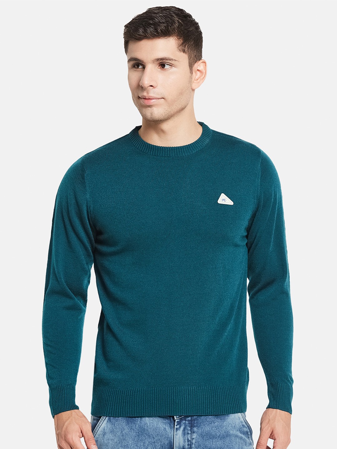 

Monte Carlo Men Green Solid Pullover