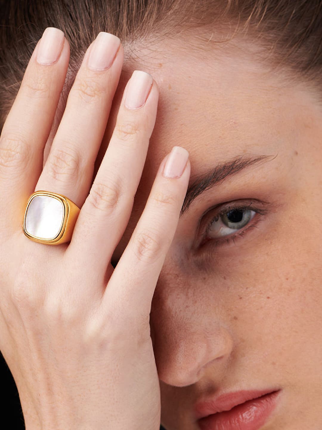 

PALMONAS Women 18K Gold-Plated Finger Ring
