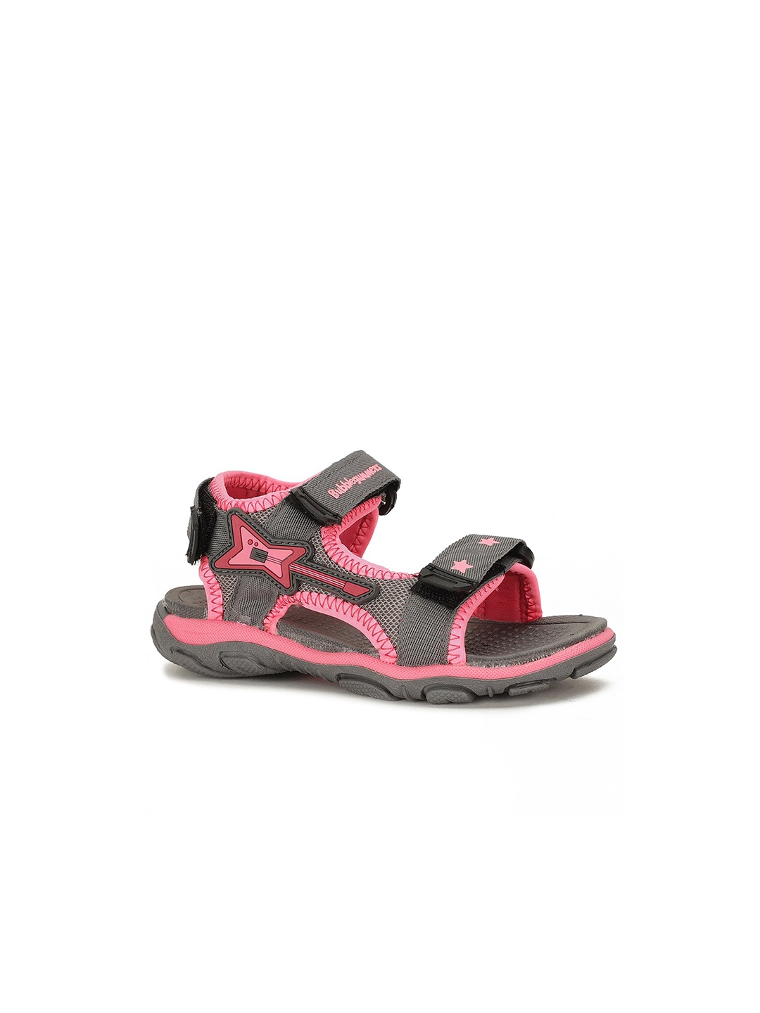 

Bubblegummers Girls Red & Grey Sports Sandals