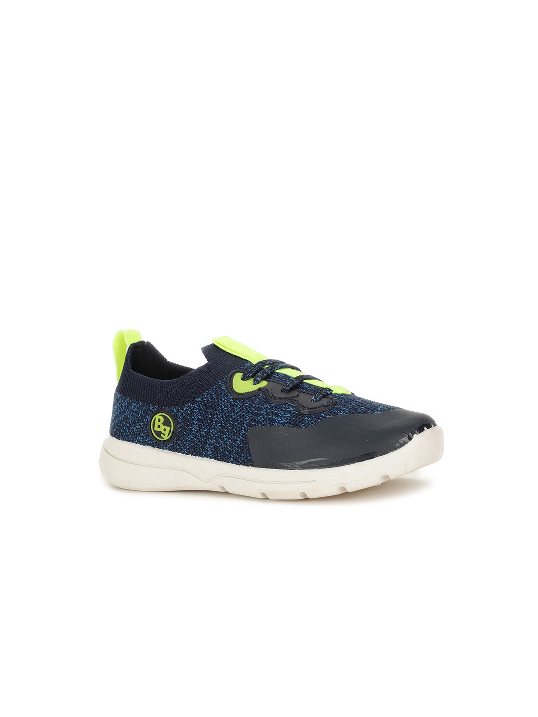 

Bubblegummers Boys Green Woven Design Sneakers