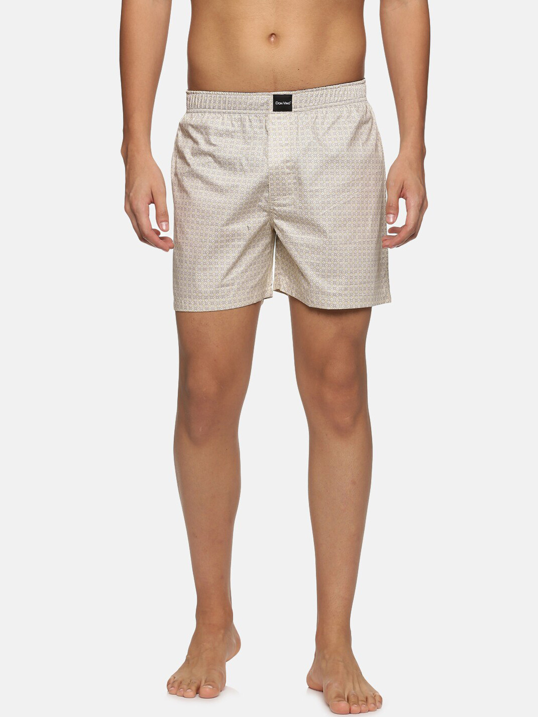 

DON VINO Men Peach-Coloured Printed Outdoor Sports Shorts