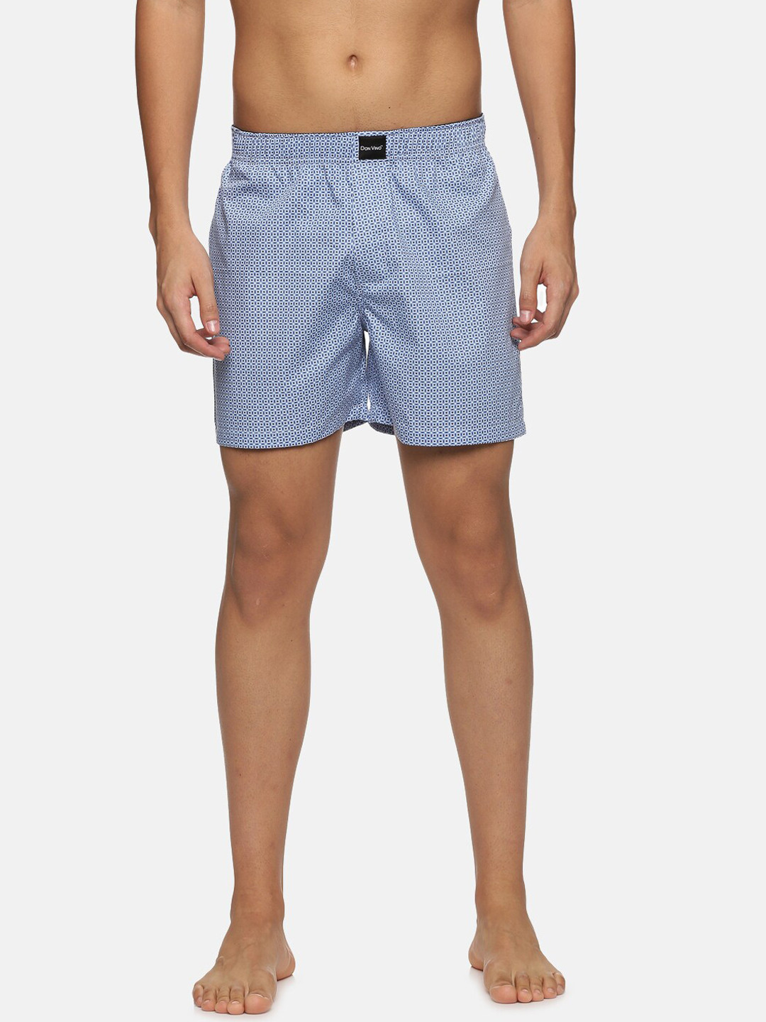 

DON VINO Men Blue Printed Outdoor Sports Shorts