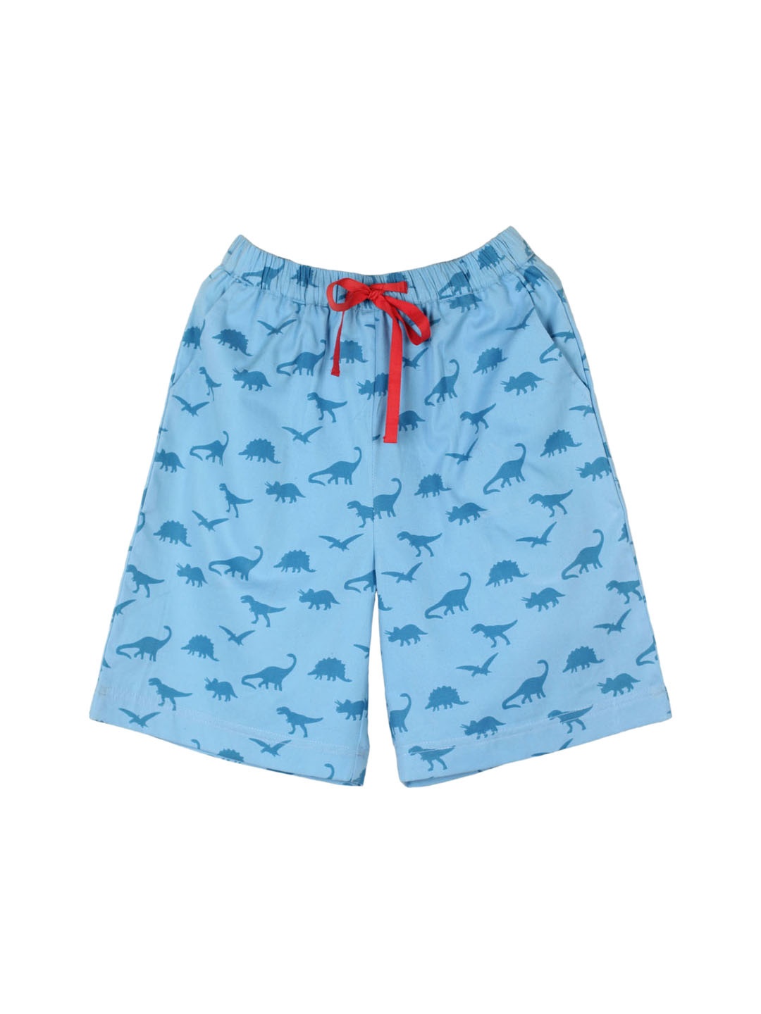 

My Little Lambs Boys Blue Printed Shorts