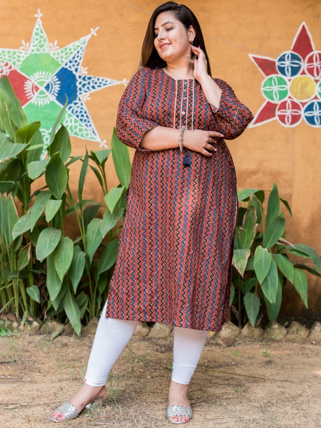 

Swasti Women Red Floral Printed Floral Kurta