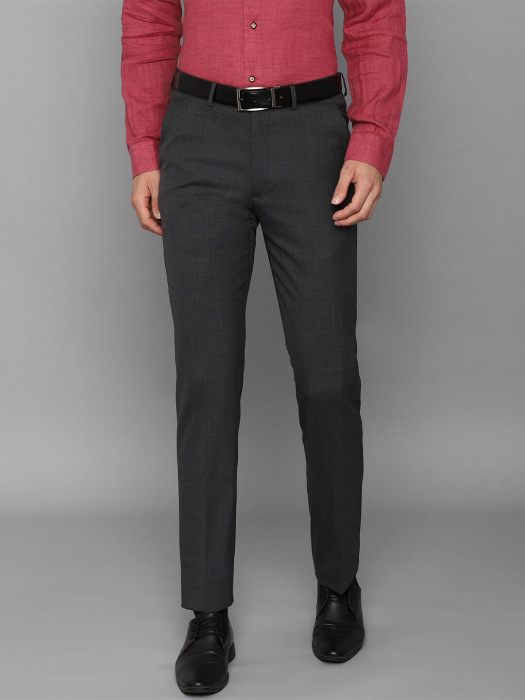 

Luxure by Louis Philippe Men Grey Slim Fit Formal Trousers