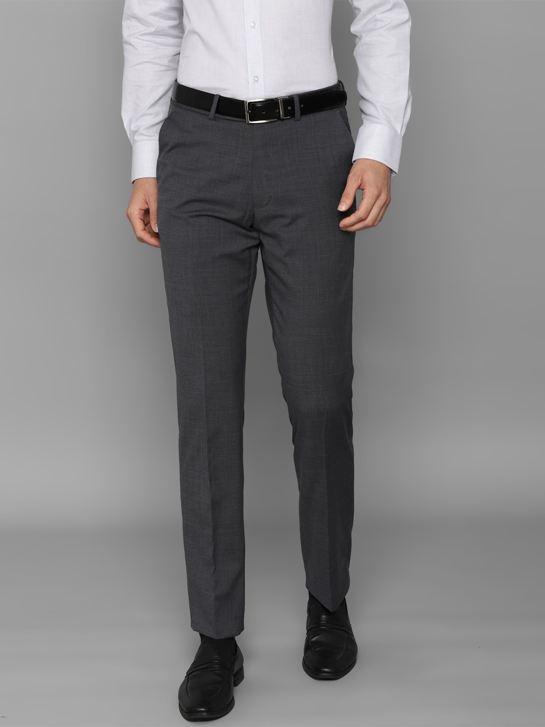 

Luxure by Louis Philippe Men Grey Slim Fit Trousers