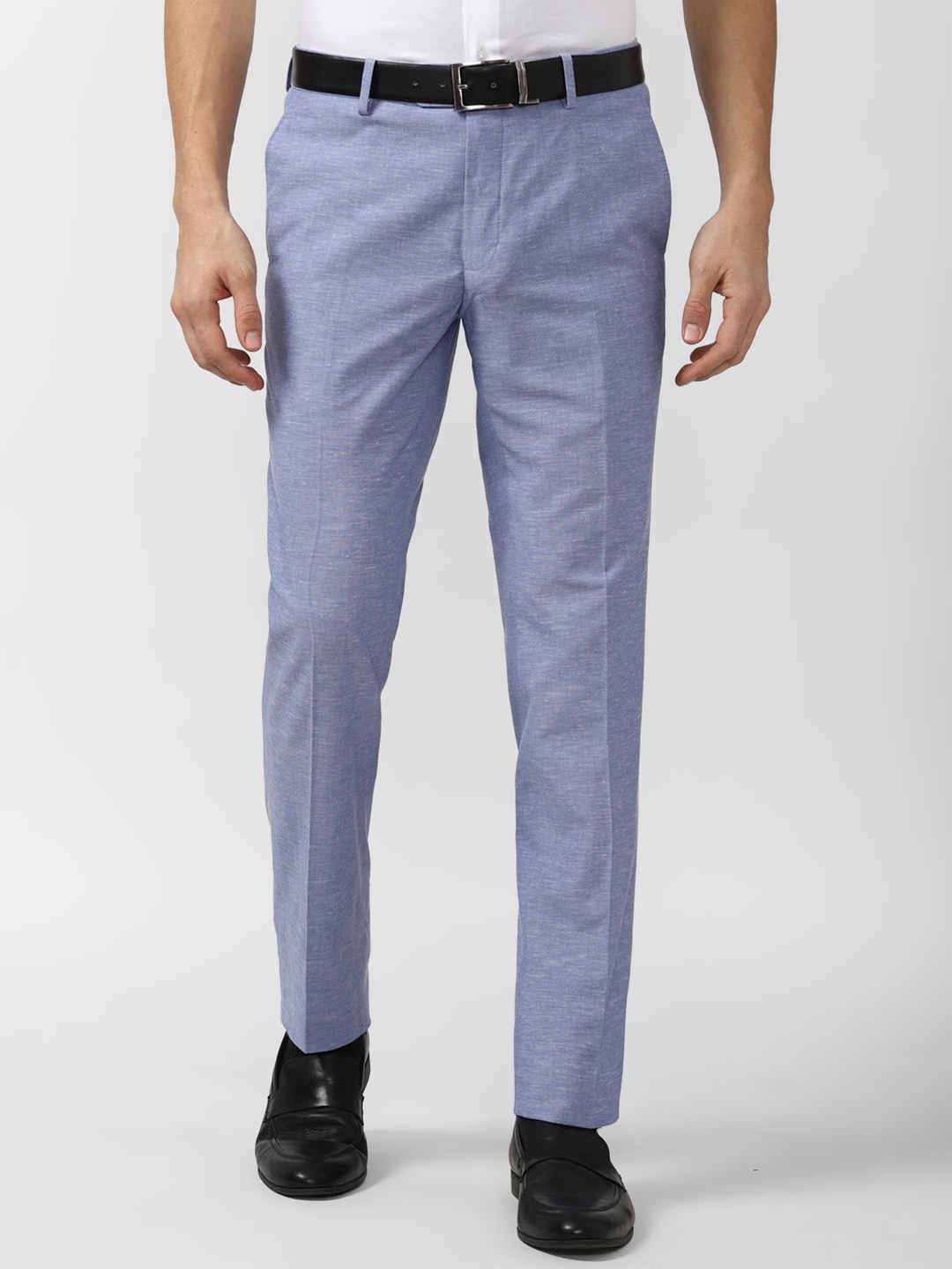 

Peter England Casuals Men Blue Slim Fit Trousers